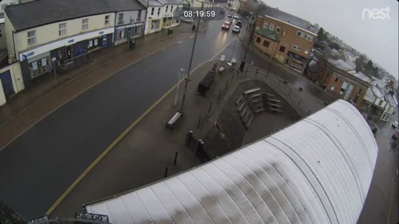 The view from Cinderford Town Council’s webcam on Saturday morning